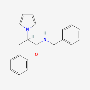 molecular formula C20H20N2O B2647511 N-benzyl-3-phenyl-2-(1H-pyrrol-1-yl)propanamide CAS No. 887029-02-9