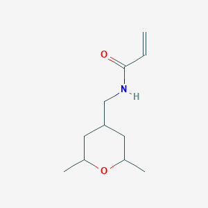 molecular formula C11H19NO2 B2647519 N-[(2,6-Dimethyloxan-4-yl)methyl]prop-2-enamide CAS No. 2224397-21-9