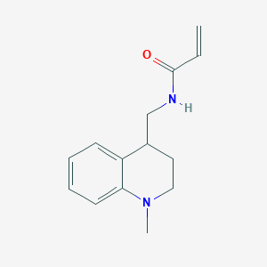 B2647523 N-[(1-Methyl-3,4-dihydro-2H-quinolin-4-yl)methyl]prop-2-enamide CAS No. 2109140-72-7
