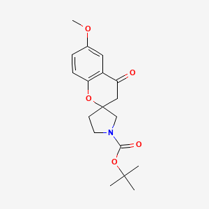 Tert-butyl 6-methoxy-4-oxospiro[chromane-2,3'-pyrrolidine]-1'-carboxylate