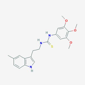 1-[2-(5-methyl-1H-indol-3-yl)ethyl]-3-(3,4,5-trimethoxyphenyl)thiourea