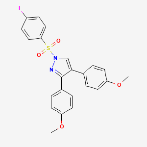 1-(4-Iodophenyl)sulfonyl-3,4-bis(4-methoxyphenyl)pyrazole