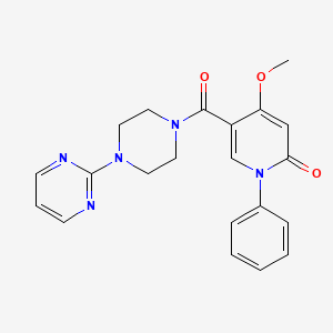 4-methoxy-1-phenyl-5-(4-(pyrimidin-2-yl)piperazine-1-carbonyl)pyridin-2(1H)-one