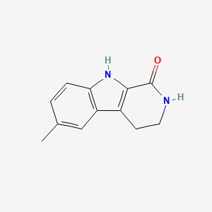 molecular formula C12H12N2O B2647547 6-甲基-2,3,4,9-四氢-1H-β-咔啉-1-酮 CAS No. 3464-82-2