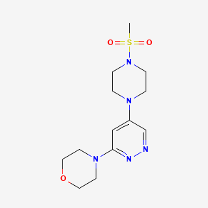 4-(5-(4-(Methylsulfonyl)piperazin-1-yl)pyridazin-3-yl)morpholine