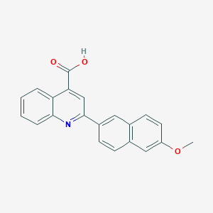 molecular formula C21H15NO3 B2647552 2-(6-Methoxynaphthalen-2-yl)quinoline-4-carboxylic acid CAS No. 327105-96-4