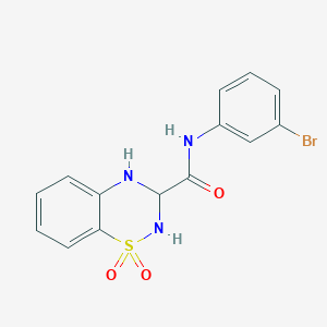 N-(3-bromophenyl)-1,1-dioxo-3,4-dihydro-2H-1lambda6,2,4-benzothiadiazine-3-carboxamide