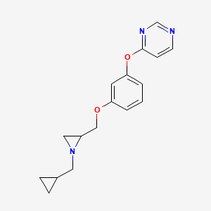 4-[3-[[1-(Cyclopropylmethyl)aziridin-2-yl]methoxy]phenoxy]pyrimidine