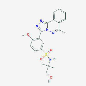 N-(2-hydroxy-1,1-dimethylethyl)-4-methoxy-3-(6-methyl[1,2,4]triazolo[3,4-a]phthalazin-3-yl)benzenesulfonamide