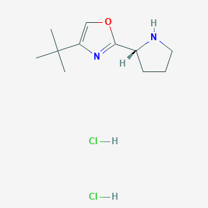 (R)-4-(tert-Butyl)-2-(pyrrolidin-2-yl)oxazole dihydrochloride