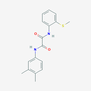 molecular formula C17H18N2O2S B2647586 N1-(3,4-dimethylphenyl)-N2-(2-(methylthio)phenyl)oxalamide CAS No. 941962-94-3