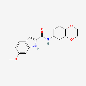 6-methoxy-N-(octahydrobenzo[b][1,4]dioxin-6-yl)-1H-indole-2-carboxamide