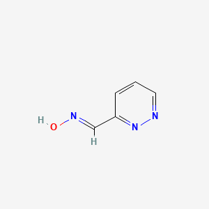 molecular formula C5H5N3O B2647612 Pyridazine-3-carbaldehyde oxime CAS No. 1396764-41-2