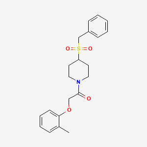 1-(4-(Benzylsulfonyl)piperidin-1-yl)-2-(o-tolyloxy)ethanone