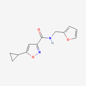 5-cyclopropyl-N-[(furan-2-yl)methyl]-1,2-oxazole-3-carboxamide