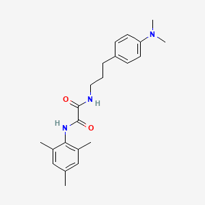 molecular formula C22H29N3O2 B2647642 N1-(3-(4-(dimethylamino)phenyl)propyl)-N2-mesityloxalamide CAS No. 954242-50-3