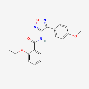 molecular formula C18H17N3O4 B2647644 2-乙氧基-N-(4-(4-甲氧基苯基)-1,2,5-恶二唑-3-基)苯甲酰胺 CAS No. 873083-03-5