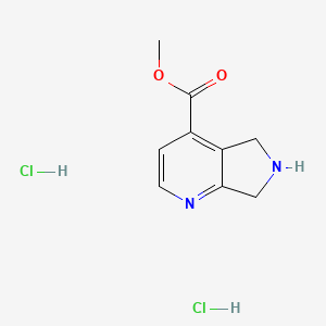 Methyl 6,7-dihydro-5H-pyrrolo[3,4-b]pyridine-4-carboxylate;dihydrochloride