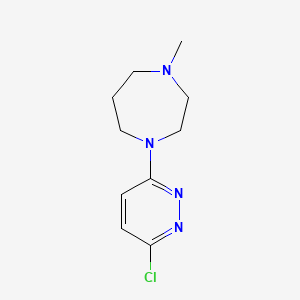 molecular formula C10H15ClN4 B2647660 1-(6-氯哒嗪-3-基)-4-甲基-1,4-二氮杂环戊烷 CAS No. 223796-04-1