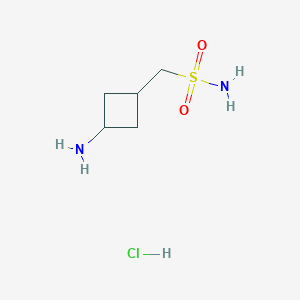 molecular formula C5H13ClN2O2S B2647667 (3-Aminocyclobutyl)methanesulfonamide;hydrochloride CAS No. 2413899-21-3
