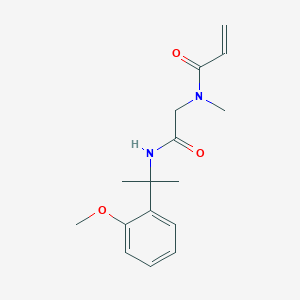 N-[2-[2-(2-Methoxyphenyl)propan-2-ylamino]-2-oxoethyl]-N-methylprop-2-enamide