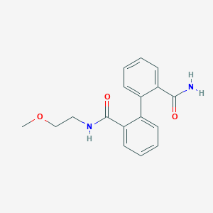 molecular formula C17H18N2O3 B2647706 N2-(2-甲氧基乙基)-[1,1'-联苯]-2,2'-二甲酰胺 CAS No. 923674-12-8