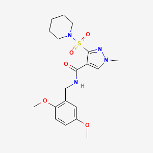N-(2,5-dimethoxybenzyl)-1-methyl-3-(piperidin-1-ylsulfonyl)-1H-pyrazole-4-carboxamide