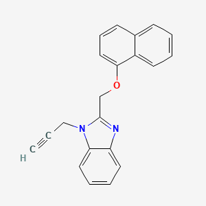 2-[(naphthalen-1-yloxy)methyl]-1-(prop-2-yn-1-yl)-1H-1,3-benzodiazole