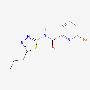 6-Bromo-N-(5-propyl-1,3,4-thiadiazol-2-yl)pyridine-2-carboxamide