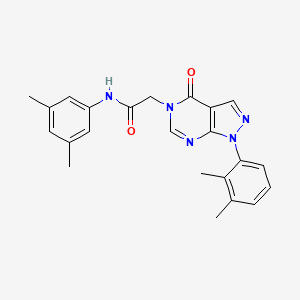molecular formula C23H23N5O2 B2647737 N-(3,5-dimethylphenyl)-2-[1-(2,3-dimethylphenyl)-4-oxopyrazolo[3,4-d]pyrimidin-5-yl]acetamide CAS No. 895022-07-8