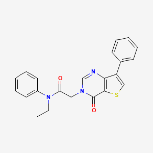 N-ethyl-2-(4-oxo-7-phenylthieno[3,2-d]pyrimidin-3(4H)-yl)-N-phenylacetamide