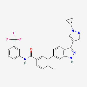 molecular formula C28H22F3N5O B2647739 FGFR1/DDR2 inhibitor 1 CAS No. 2308497-58-5