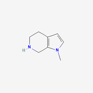 molecular formula C8H12N2 B2647759 1-甲基-1H,4H,5H,6H,7H-吡咯并[2,3-c]吡啶 CAS No. 1311317-67-5