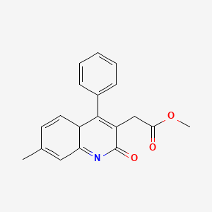 methyl 2-(7-methyl-2-oxo-4-phenyl-4aH-quinolin-3-yl)acetate