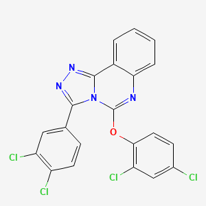 5-(2,4-Dichlorophenoxy)-3-(3,4-dichlorophenyl)-[1,2,4]triazolo[4,3-c]quinazoline
