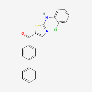 [1,1'-Biphenyl]-4-yl[2-(2-chloroanilino)-1,3-thiazol-5-yl]methanone