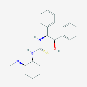 molecular formula C23H31N3OS B2647787 N-[(1R,2R)-2-(Dimethylamino)cyclohexyl]-N'-[(1S,2R)-2-hydroxy-1,2-diphenylethyl]thiourea CAS No. 1046493-35-9