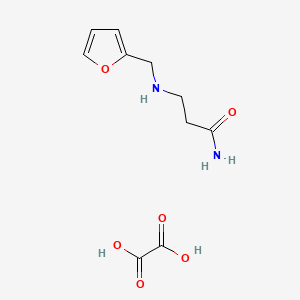 molecular formula C10H14N2O6 B2647821 N3-(Furan-2-ylmethyl)-beta-alaninamide (C2H2O4) CAS No. 1385694-28-9; 853127-43-2