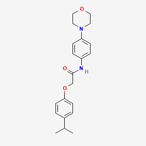 N-[4-(morpholin-4-yl)phenyl]-2-[4-(propan-2-yl)phenoxy]acetamide
