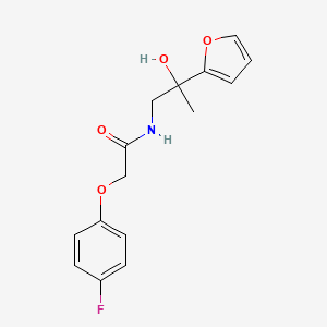 2-(4-fluorophenoxy)-N-[2-(furan-2-yl)-2-hydroxypropyl]acetamide