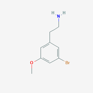 molecular formula C9H12BrNO B2647845 2-(3-Bromo-5-methoxyphenyl)ethanamine CAS No. 262450-67-9