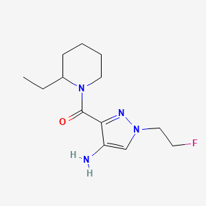 3-(2-ethylpiperidine-1-carbonyl)-1-(2-fluoroethyl)-1H-pyrazol-4-amine