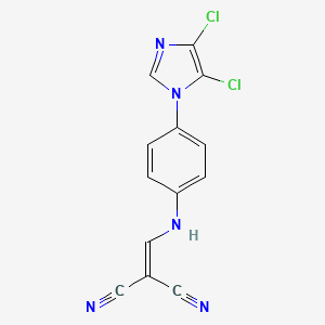 2-[[4-(4,5-Dichloroimidazol-1-yl)anilino]methylidene]propanedinitrile