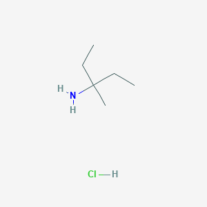 molecular formula C6H16ClN B2647856 (1-Ethyl-1-methylpropyl)amine hydrochloride CAS No. 3495-46-3; 860409-61-6