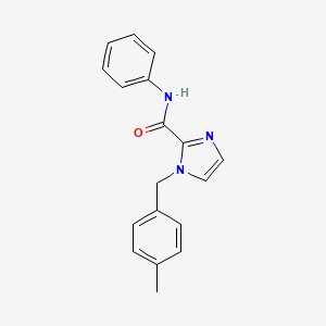 molecular formula C18H17N3O B2647864 1-(4-methylbenzyl)-N-phenyl-1H-imidazole-2-carboxamide CAS No. 866152-82-1