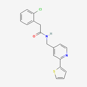 2-(2-chlorophenyl)-N-((2-(thiophen-2-yl)pyridin-4-yl)methyl)acetamide