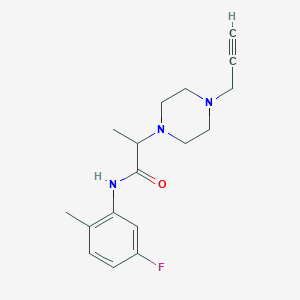 N-(5-fluoro-2-methylphenyl)-2-[4-(prop-2-yn-1-yl)piperazin-1-yl]propanamide