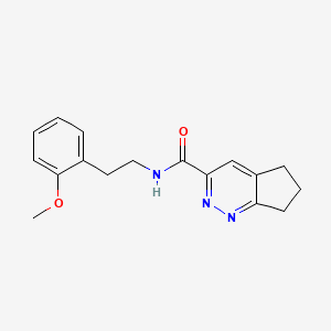 molecular formula C17H19N3O2 B2647883 N-[2-(2-Methoxyphenyl)ethyl]-6,7-dihydro-5H-cyclopenta[c]pyridazine-3-carboxamide CAS No. 2415509-93-0