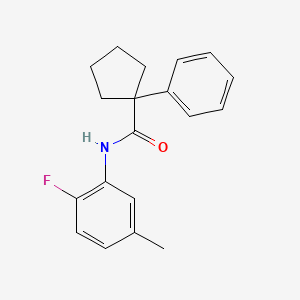 N-(2-fluoro-5-methylphenyl)-1-phenylcyclopentane-1-carboxamide