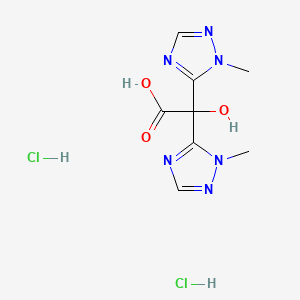 2-Hydroxy-2,2-bis(1-methyl-1H-1,2,4-triazol-5-yl)acetic acid dihydrochloride